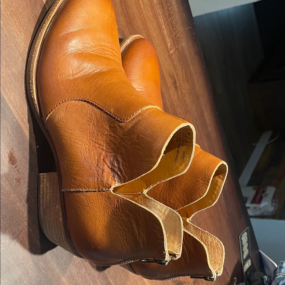 Kork-Ease Brown Leather Ankle Boots - Picture 2 of 10